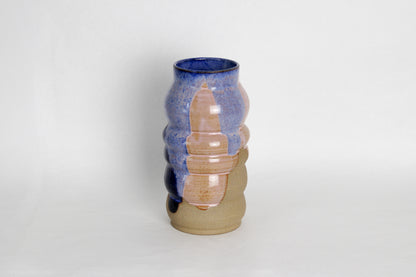 Vase vague #4 Bleu et Rose - 2024