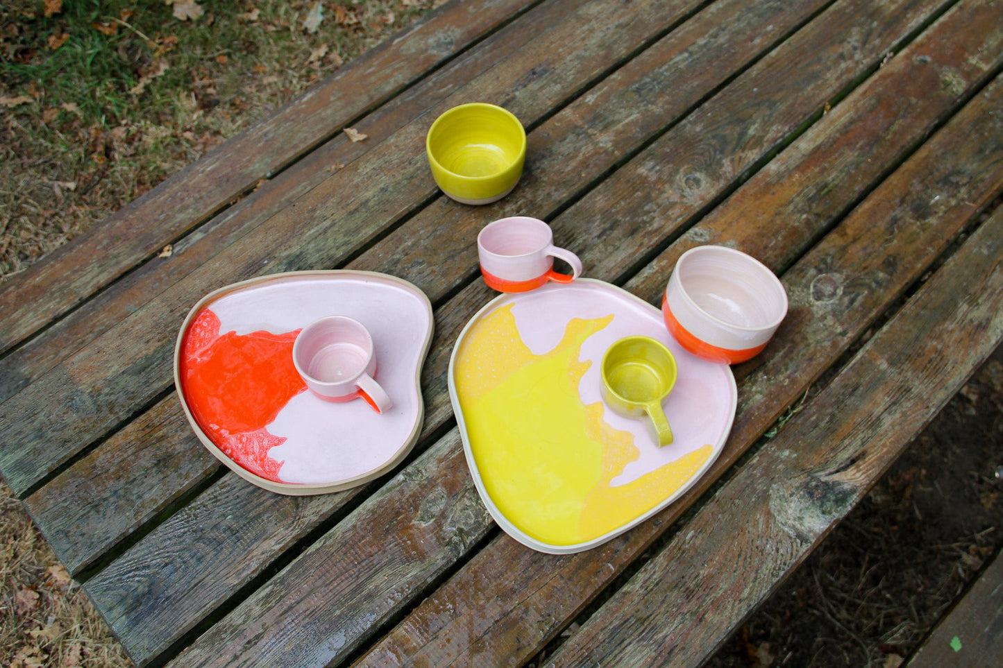 Plateau #4 Rose&Jaune