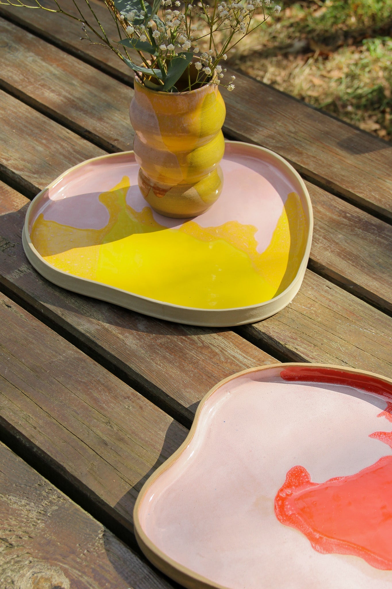 Plateau #4 Rose&Jaune