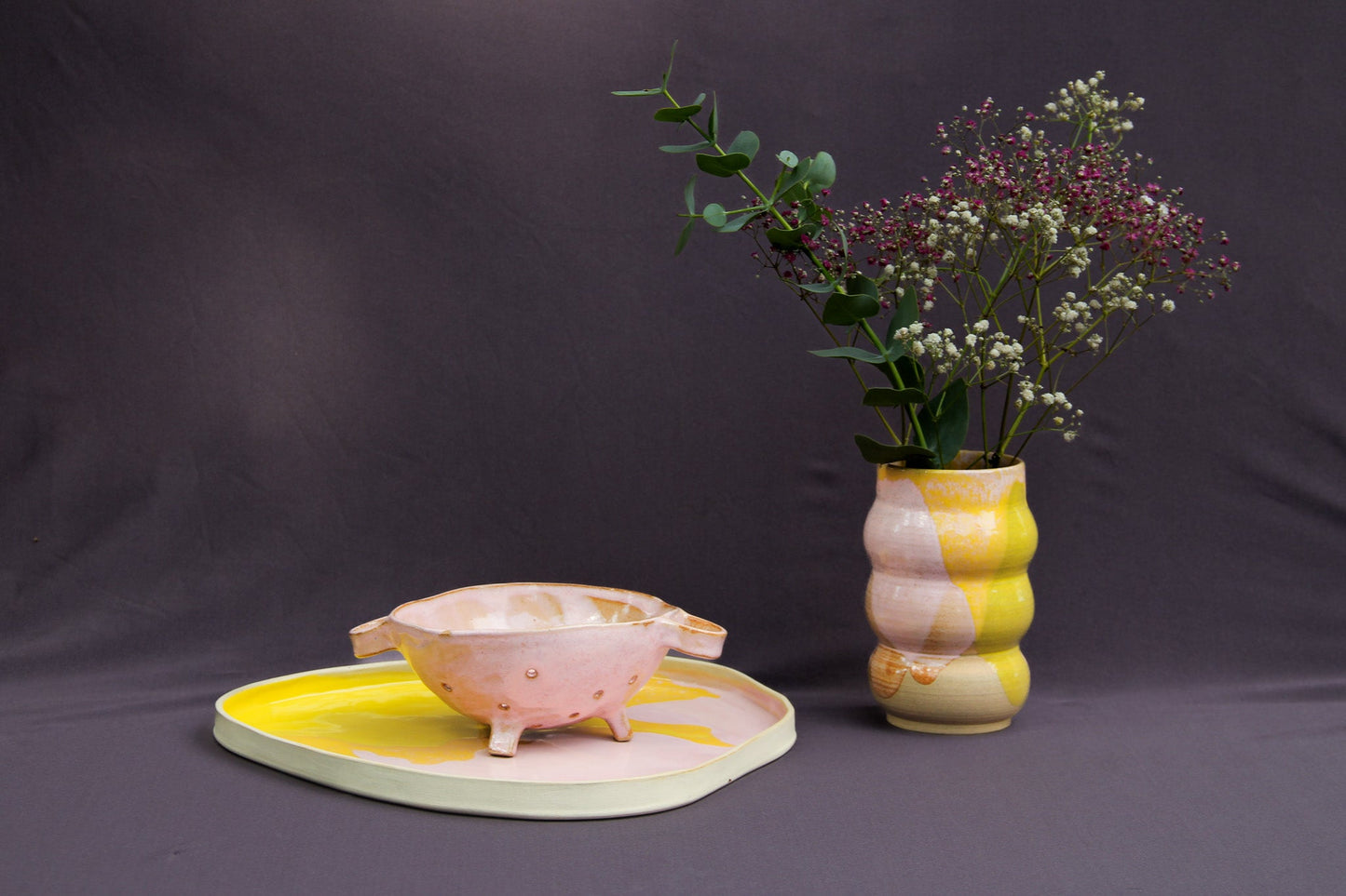 Plateau #4 Rose&Jaune