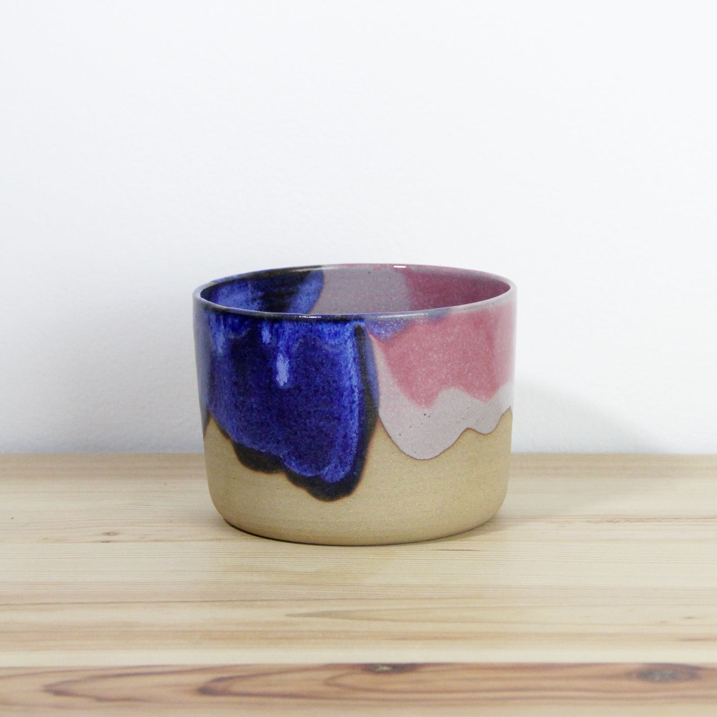 Planter | pink and blue