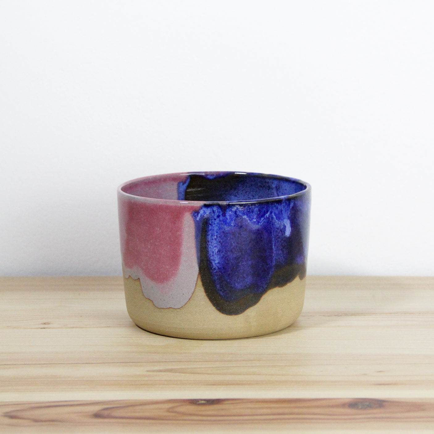 Planter | pink and blue