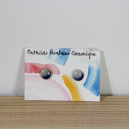 Boucles d'oreilles - vague bleu