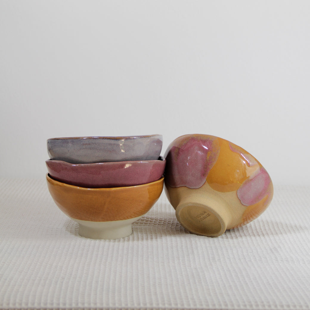 Bol à pied | quartz rose
