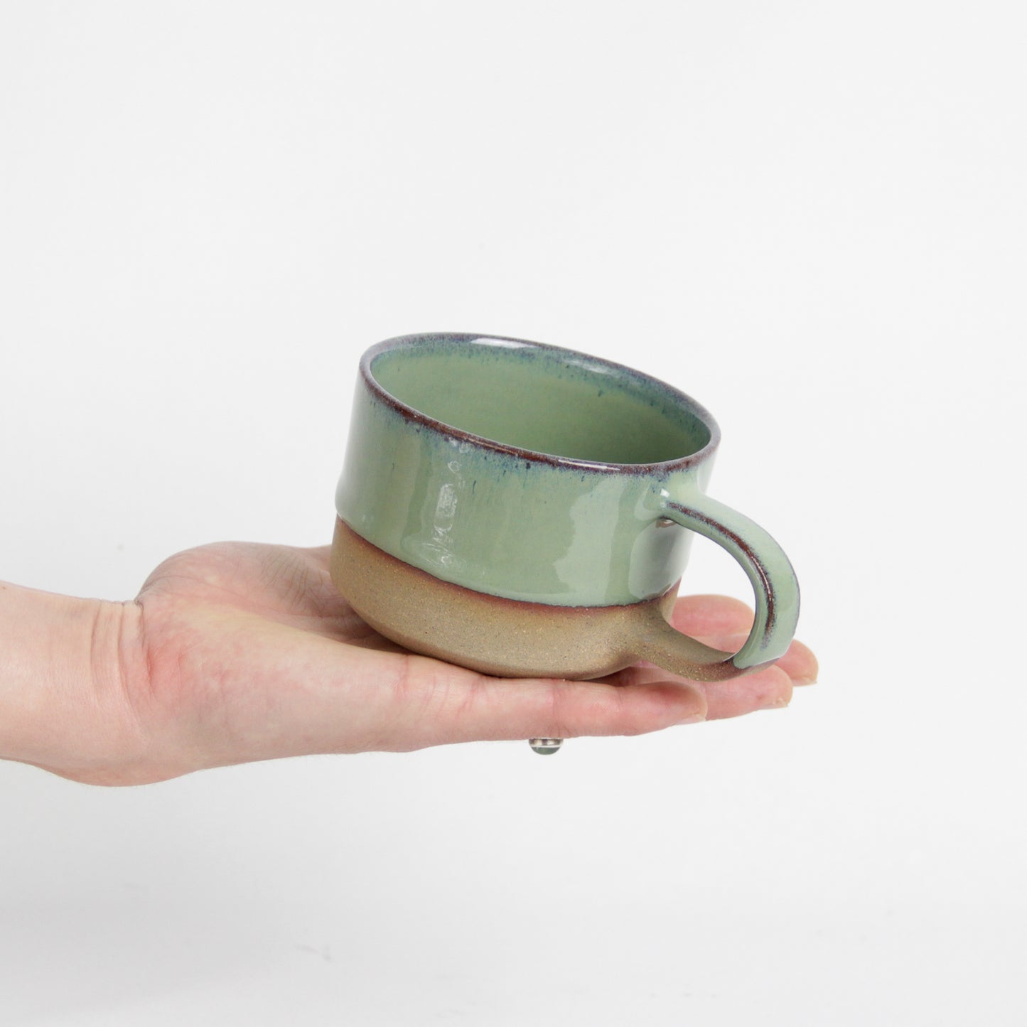 Tasse anse - Vert mousse