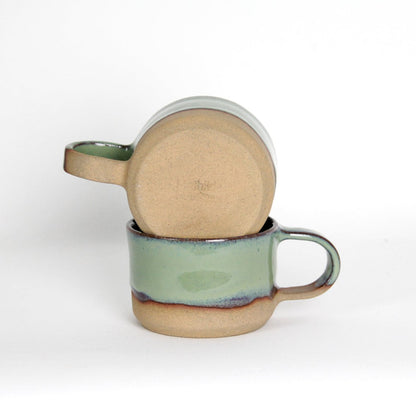 Tasse anse - Vert mousse