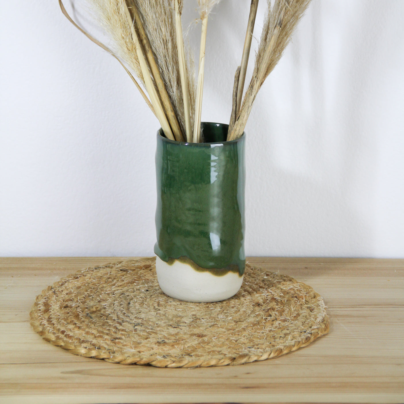 Vase ananas | Vert forêt