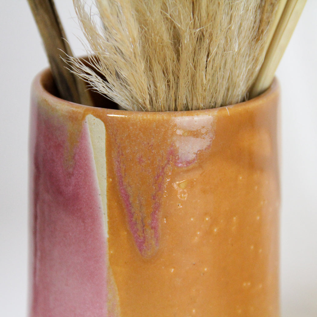 Volcano Vase | pink and green